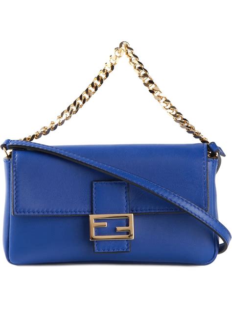 blue fendi baguette